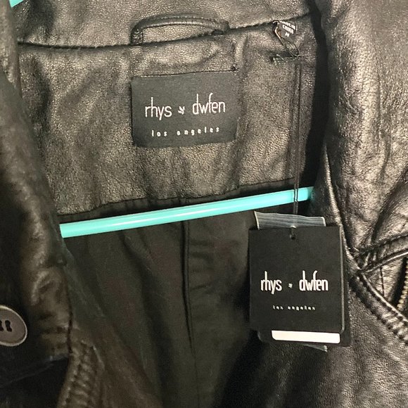 Rhys Dwfen Leather Jacket (M) LIKE NEW w/ original tags - Picture 3 of 6